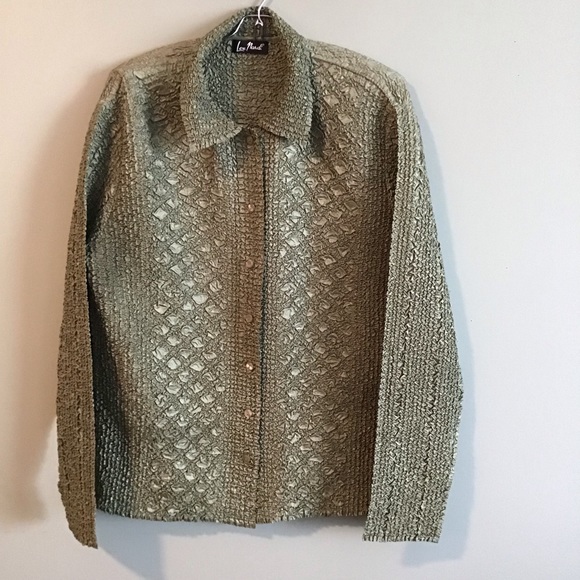 Lou Nardi Crinkled Blouse One Size Fits Most OFFERS WELCOME! - Picture 1 of 8